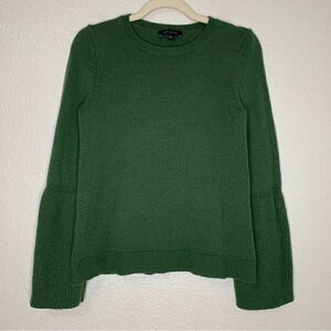 Ann Taylor Wool Blend Green Bell Sleeves Women’s Sweater
